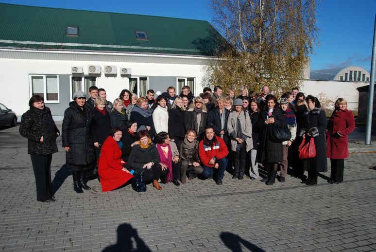 big group of people smiling