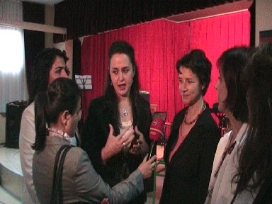 TV interview after the performance