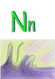 snakes, image for alphabet letter N
