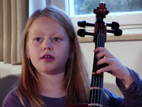 music as a sport cello pupil girl attentiv